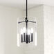 Vissi 4 Light 9.88 inch Matte Black Indoor Pendant Ceiling Light